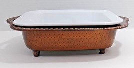 Food Network Casserole Serving Dish With Metal Serving Tray Stoneware - $352.09 MXN