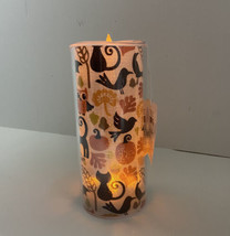 Silvestri  Candle Acrylic Battery Operated LED 7.25 in Halloween Fall Fl... - £10.27 GBP