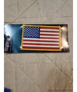 New Wrights Embroidery US Flag Applique.  US Flag  Sealed In Orig Pkg.  NOS - $198.14 MXN