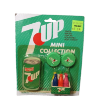Vintage 1983 7 Up Mini Collection Soda Advertising Rubber Pencil Erasers Crayons - £18.05 GBP