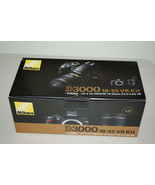 Nikon D D3000 10.2MP Digital SLR Camera Black Kit Nikkor AF-S DX VR 18-5... - $8,488.77 MXN