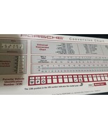 PORSCHE SLIDING CONVERSION CHART TOOL - 356 A B C 911 912 924 928 930 96... - €38,37 EUR