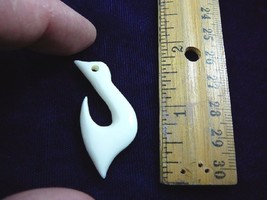 #MAF-6 Maori Style Fish Hook Aceh Bovine Bone Pendant Crafters Diy Jewelry - £12.41 GBP