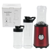 HadinEEon GS-651 Blender 3 Speeds Adjustable Stainless Steel Red For Smoothies - £30.53 GBP