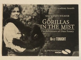 Gorillas In The Mist Tv Guide Print Ad Sigourney Weaver TPA8 - £4.72 GBP