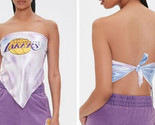 Los Angeles la Lakers Satin Soyeux Mouchoir Cravate Haut Violet Bleu Dye... - £9.47 GBP