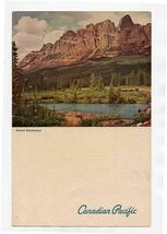 Canadian Pacific British Columbia Coast Steamship Service Menu Mount Eis... - $15.84