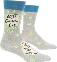 Mens Crew Socks - Not Gonna Lie I Just Make Sh*t Up - Size 7-12 - £10.97 GBP