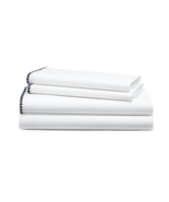 Lauren Ralph Lauren Tessa 200-Thread-Count Queen Sheet Set in White/Navy - $164.05 CAD
