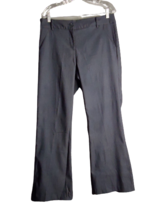 Lane Bryant Flat Front Bootcut Mid Rise Stretch Navy Dress Pants Womens ... - $15.84