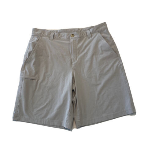 Primary image for Columbia PFG Omni Shield Shorts Light Khaki Pockets Mens Waist 36” Inseam 10” 