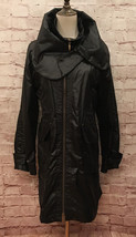 BCBGeneration Black Anorak Parka Jacket Zip Out Liner Cinched Waist - Si... - £34.59 GBP
