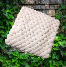Fluffy Baby Blanket, Size 85/80cm, Color - snow white, Handmade Baby Blanket - £31.96 GBP