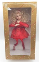 Collectible Dillard&#39;s Trimmings Blonde Fairy Doll Red Dress Box with tag U247/B - £23.94 GBP