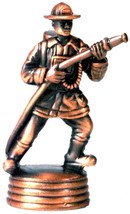 Fireman with Hose Die Cast Metal Collectible Pencil Sharpener - $149.26 MXN