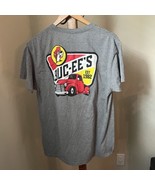 Buc-ee&#39;s Beaver Shirt Adult Large Gray Short Sleeve Red Pick Up Truck Be... - £12.65 GBP