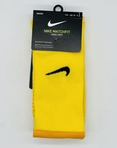 NEW Nike MatchFit Yellow Knee High Soccer Socks CV1956-719 Size XS (13C-3Y) - £15.78 GBP