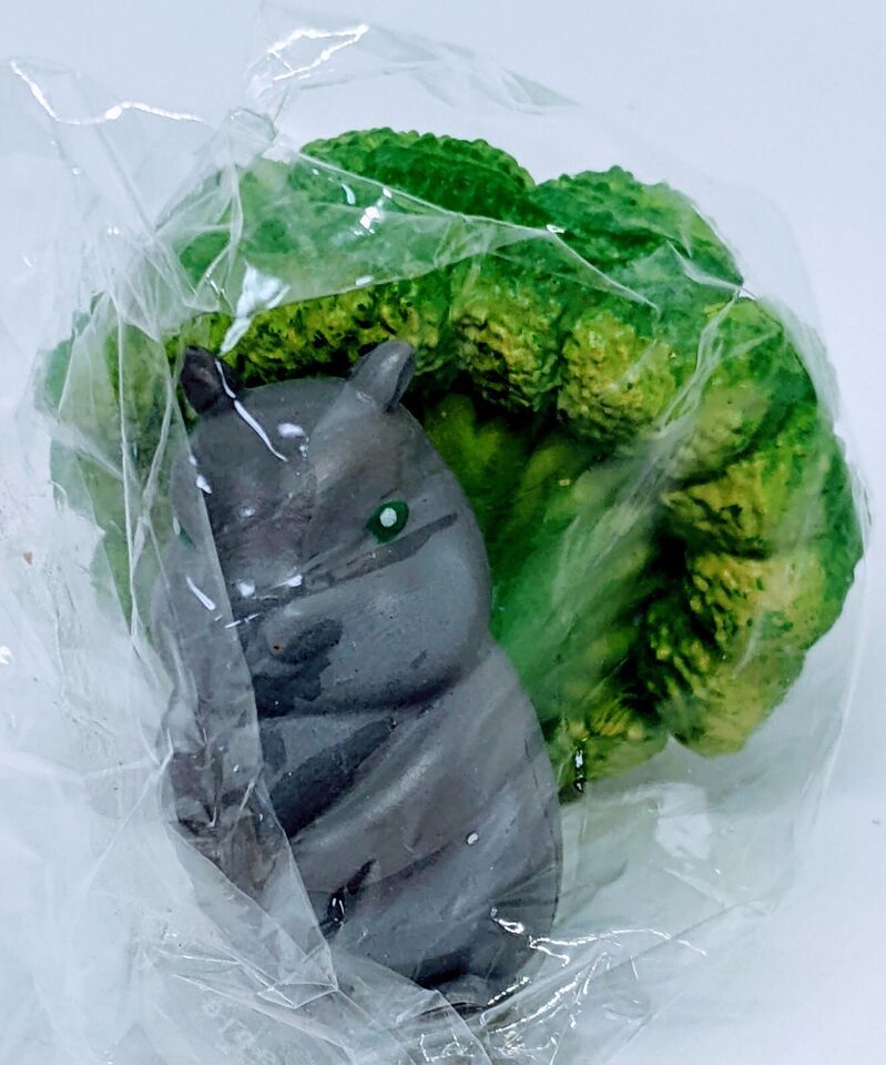 Vegetable Fairy Ground Hog Brocolli Figurine - $20.00
