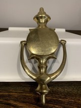 Vintage  8&quot; Brass Door Knocker Architectural Salvage with cottagecore design - £15.49 GBP