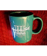 Fond-du-luth Casino Coffee Mug Duluth MN Green Ceramic - £11.10 GBP