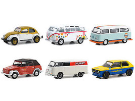 Club Vee V-Dub Set of 6 Pcs Series 17 1/64 Diecast Cars Greenlight - £50.33 GBP