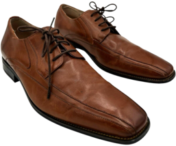 Stacy Adams Peyton Bike Toe Cognac Leather Lace-up Shoes 24610-221 size ... - $420.42 MXN