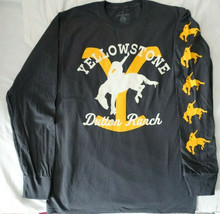 Yellowstone TV Show Dutton Ranch Bucking Horse Licensed Long Sleeve Shirt - £18.84 GBP+