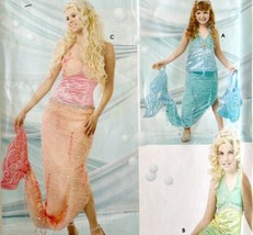 Halloween Costumes Simplicity Vintage Sewing 4043 2000 Mermaid Princess C50 - £23.56 GBP