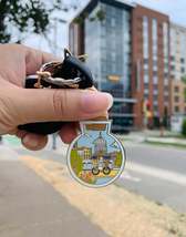 Original Design Bike Ride in Madison Wisconsin Keychain - £11.99 GBP