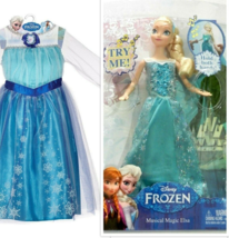 Disney Frozen Musical ELSA light up Doll, Elsa Costume Dress 4-6X - £104.23 GBP