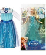 Disney Frozen Musical ELSA light up Doll, Elsa Costume Dress 4-6X - £103.01 GBP