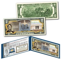 Lincoln Memorial 100th Anniversary Centennial 1922-2022 Authentic U.S. $2 Bill - £11.03 GBP