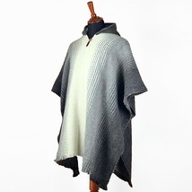 Hooded Kids Poncho Unisex Llama Wool Jacket All Sizes Family Look Handmade - £47.70 GBP+