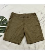 Lululemon Mens ABC Shorts Size 34 Dark Khaki Flat Front Stretch 9in Inseam - $519.77 MXN