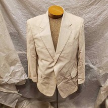 Vintage Hunter&#39;s Glen Men&#39;s 100% Cotton Tan Pinstripe Blazer Size 38S se... - £27.29 GBP