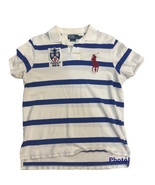 Polo Ralph Lauren Rugby Shirt Sz L Custom Fit PRLSC 1938-9 Mens Racing S... - £16.61 GBP