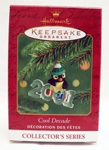 VINTAGE 2001 Hallmark Keepsake Christmas Ornament Cool Decade Penguin - £19.77 GBP
