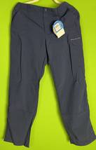 Columbia PFG Omni-Shade Women&#39;s Convertible Pants Roll Up Blue Hiking Pa... - £21.92 GBP