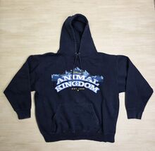 Walt Disney World Animal Kingdom Safari Sweatshirt Hoodie Navy Blue Size XL - $39.59