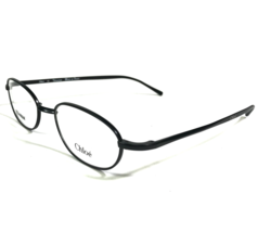 Chloe Eyeglasses Frames CL 1107 C01 Matte Black Round Titanium 46-19-135 - $59.39