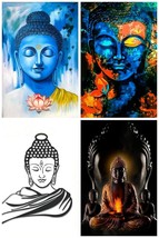 Religious God Buddha 300GSM Thick Paper, Laminated HD Poster (12x18-Inch, Multic - £19.77 GBP