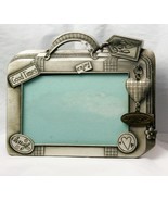 Pewter Picture Frame Travel Memories Hanging Charms holds 5&quot; x 3.5&quot; Phot... - £6.68 GBP
