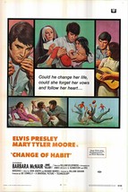 Change of Habit Original 1969 Vintage One Sheet Poster - £265.22 GBP