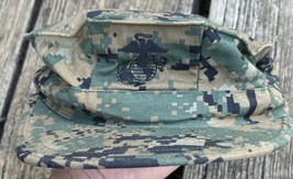 USMC WOODLAND MARPAT GARRISON CAP SIZE MEDIUM - $174.87 MXN