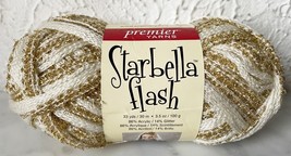 Starbella Flash Premier Yarns Acrylic/Glitter Ribbon Yarn - 1 Skein Marble #16-2 - $7.55
