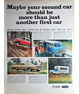 1968 Vintage Print Ad-FORD Motor Co-Second car should be...Vintage 1968 - $13.03