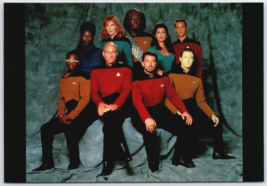 Postcard Star Trek The Next Generation Cast 6&quot; x 4&quot; Color Unposted 1991 105-135 - £7.22 GBP