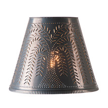 Irvins Country Tinware 14-Inch Fireside Shade with Willow in Kettle Black - £62.27 GBP