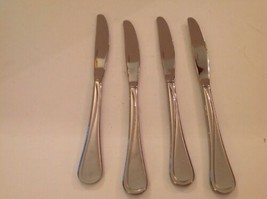 Vintage Oneida Flatware Knives Knife Stainless Set of 4 Teardrop Contemp... - $22.63