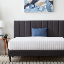 Full Size Bed Frame With Headboard - No Box Spring Required - Lucid, Cha... - $332.96